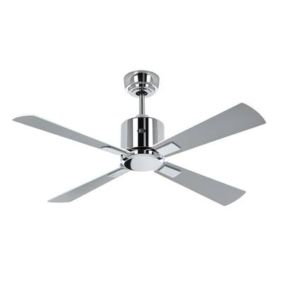 Ventilateur de Plafond Eco Neo 103cm Chromé Poli Blanc Argenté