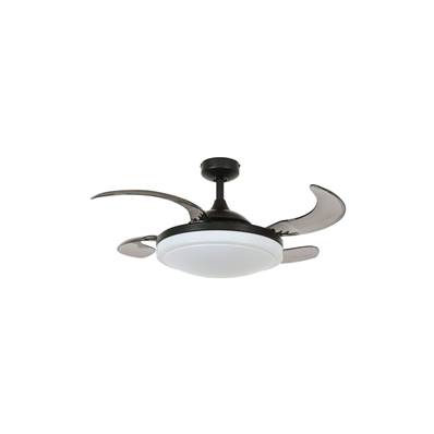 Ventilateur Plafond Retractable Evora 91,5cm Noir Fumé