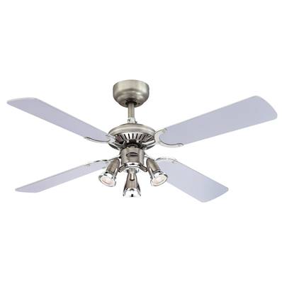 Ventilateur de Plafond PRINCESS EURO 105cm Etain Chrome