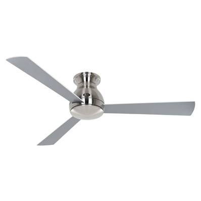 Ventilateur Plafonnier Eco Pallas 142cm Chromé Blanc Argenté