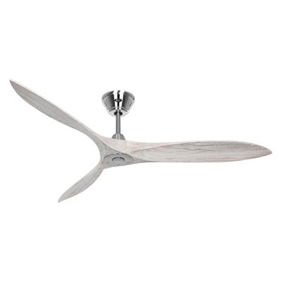 Ventilateur de Plafond Eco Airscrew 152cm Chromé Blanc Vieilli