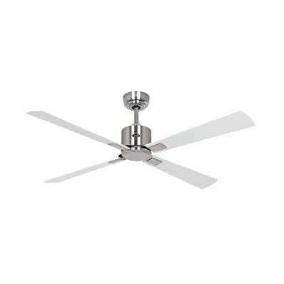 Ventilateur Plafond Eco Neo 132cm Chromé Poli Gris Blanc