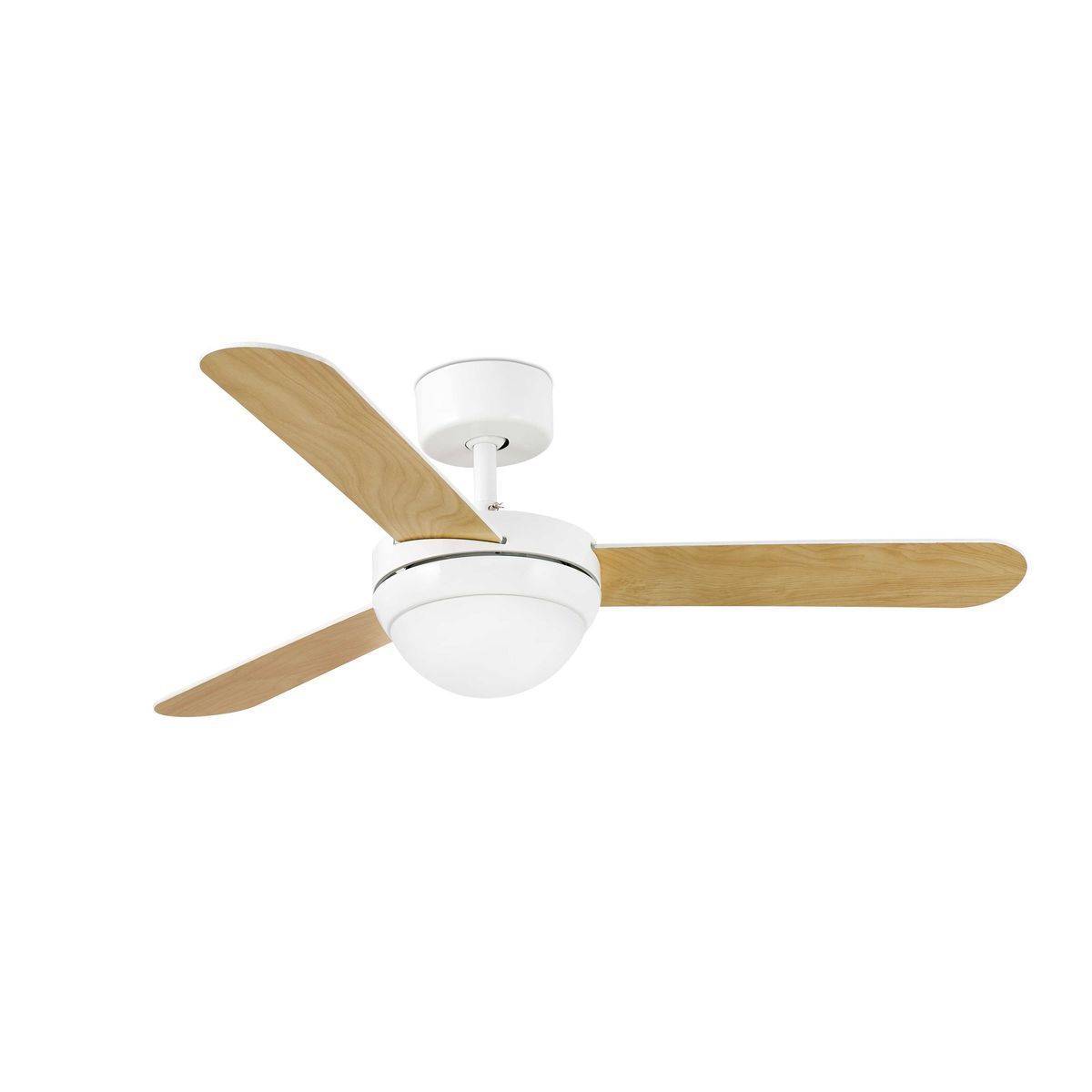 Ventilateur Plafond Feroe 107cm Blanc Erable