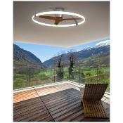Ventilateur Plafond Design Nepal 105cm Gris Noyer
