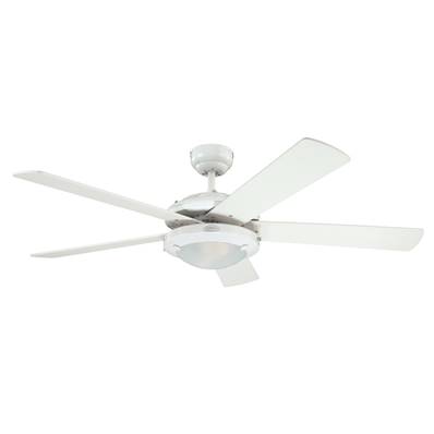 Ventilateur de Plafond COMET 132cm Blanc Hêtre