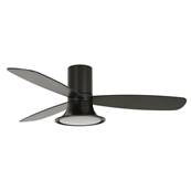 Ventilateur Plafond Flusso LED 132cm Noir Teck