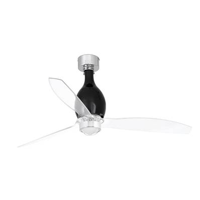 Ventilateur Plafond Mini Eterfan 128cm Noir Transparent