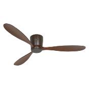 Ventilateur Plafond Eco Plano Wood 132cm Bronze Noyer Wifi