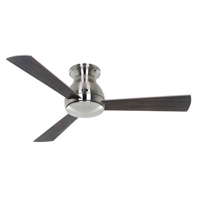 Ventilateur Plafonnier Eco Pallas 116cm Chromé Noyer Chene