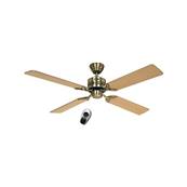 Ventilateur de Plafond Telesto 132cm Laiton Chne Htre