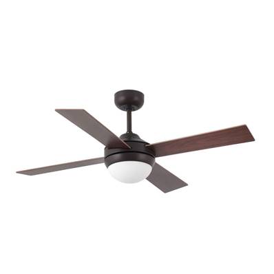 Ventilateur Plafond Mini Icaria 107cm Marron Acajou Chêne