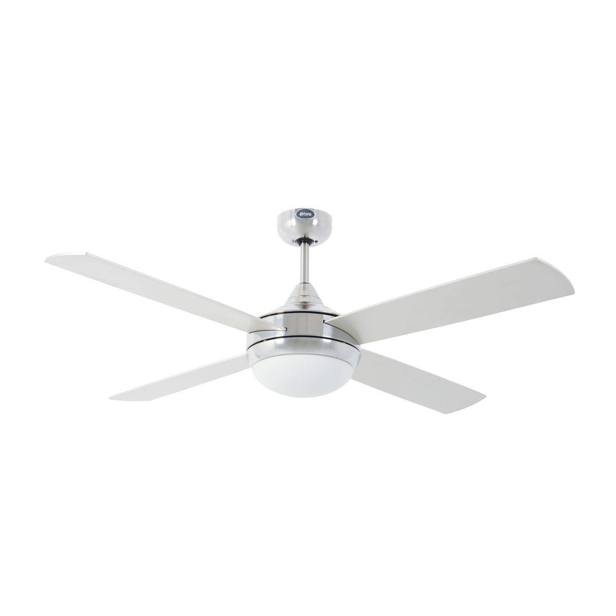 Ventilateur Plafond Icaria 132cm Nickel Gris Erable