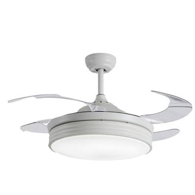 Ventilateur Plafond Bombay 108cm Blanc Transparent