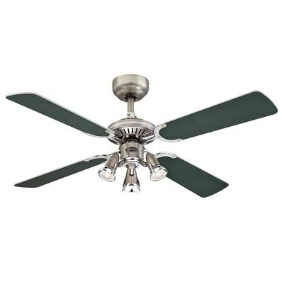 Ventilateur de Plafond PRINCESS EURO 105cm Etain Chrome