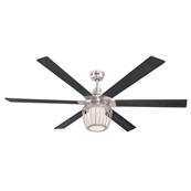 Ventilateur de Plafond WILLA 153cm Nickel Bross Wengue Htre