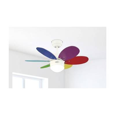 Ventilateur Plafond TURBO II 76cm Blanc Erable