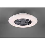 Ventilateur de Plafond Visby 59,5cm Chrom Blanc Mat