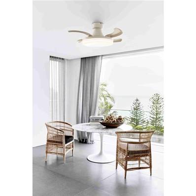 Ventilateur Plafond Orbit LED 91cm Blanc Transparent