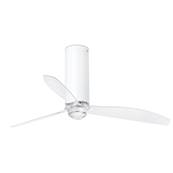 Ventilateur Plafond Tube Fan 128cm Blanc Transparent