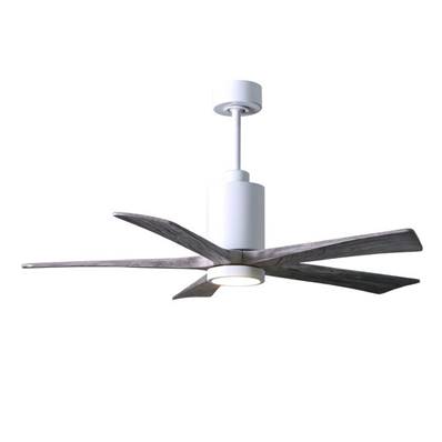 Ventilateur Plafond Patricia-5 132cm Blanc Bois Vieilli