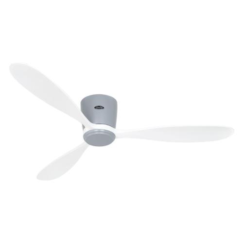 Ventilateur Plafond Eco Plano Wood 132cm Gris clair Blanc