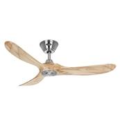 Ventilateur Plafonnier Eco Genuino 122cm Chrom Bois Naturel