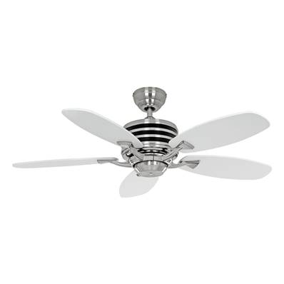 Ventilateur Plafonnier Eco Gamma 103cm Chromé Blanc Gris