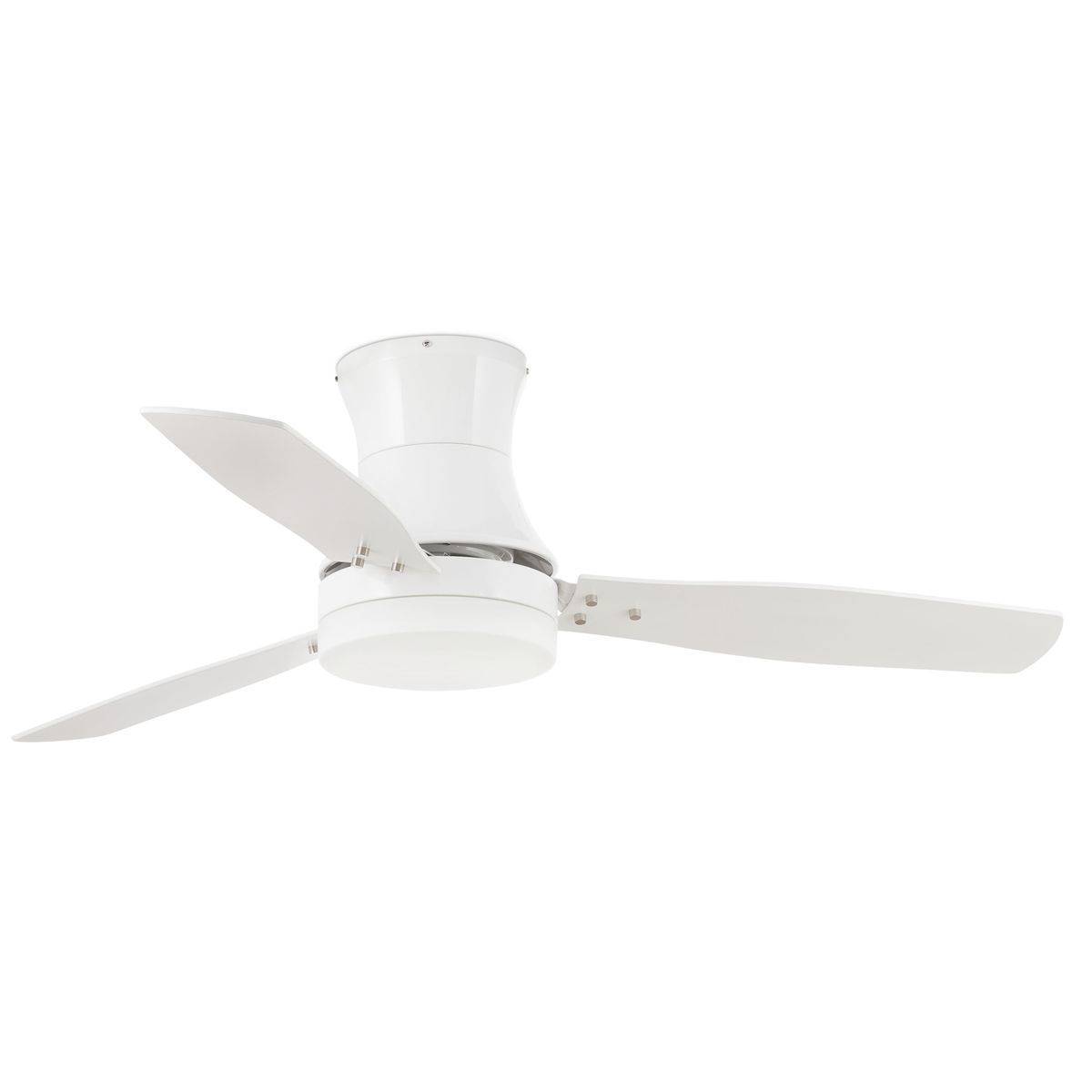 Ventilateur Plafond Tonsay 132cm Blanc Erable