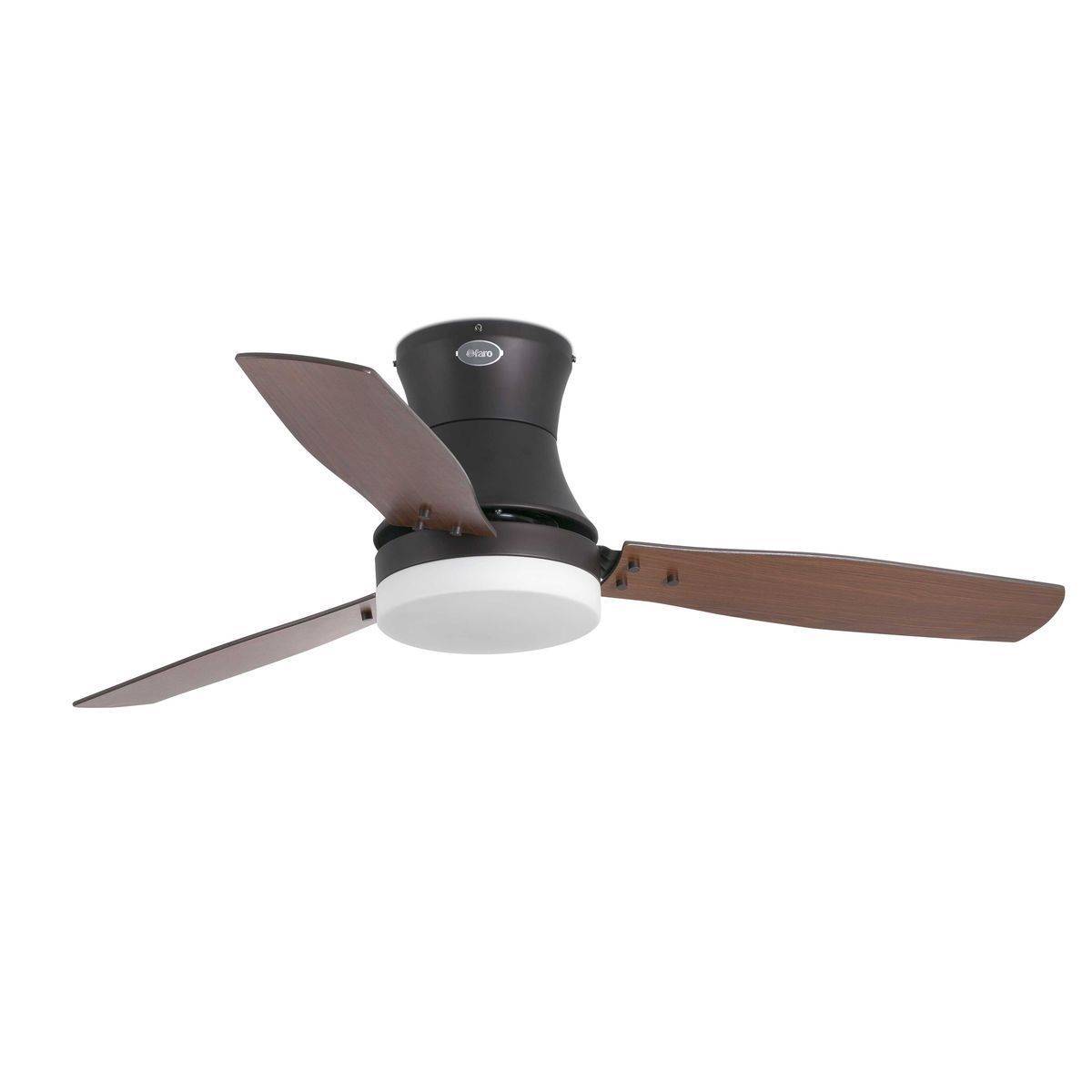 Ventilateur Plafonnier Tonsay 132cm Marron Cèdre Wengé