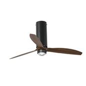 Ventilateur Plafond Tube Fan 128cm Noir Bois