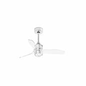 Ventilateur Plafond Just Fan Led 81cm Chromé Transparent