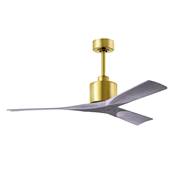 Ventilateur Plafond Nan 132cm Laiton Bois vieilli