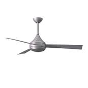 Ventilateur Plafond Donaire 132cm Inox Bois Vieilli