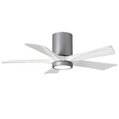 Ventilateur Plafond avec Lumire Irene-5HLK 106cm Nickel Blanc