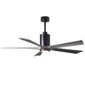 Ventilateur Plafond Patricia-5 152cm Noir Bois Vieilli