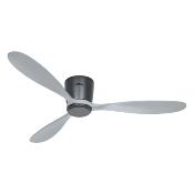 Ventilateur Plafond Eco Plano Wood 132cm Gris basalte Gris Clair Wifi