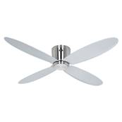 Ventilateur Plafond Bas Eco Plano 132cm Chrom Argent