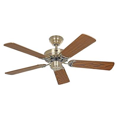 Ventilateur Plafonnier Royal Classic 103cm Laiton Chêne