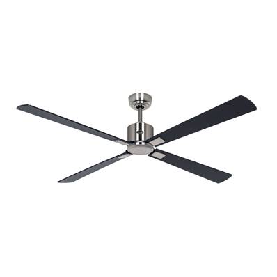 Ventilateur Plafonnier Eco Neo 152cm Chromé Poli Noir Teck