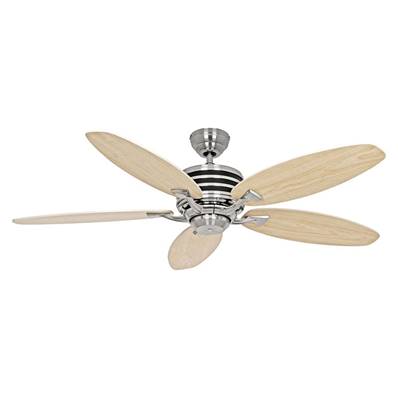 Ventilateur Plafonnier Eco Gamma 137cm Chromé Hêtre Erable