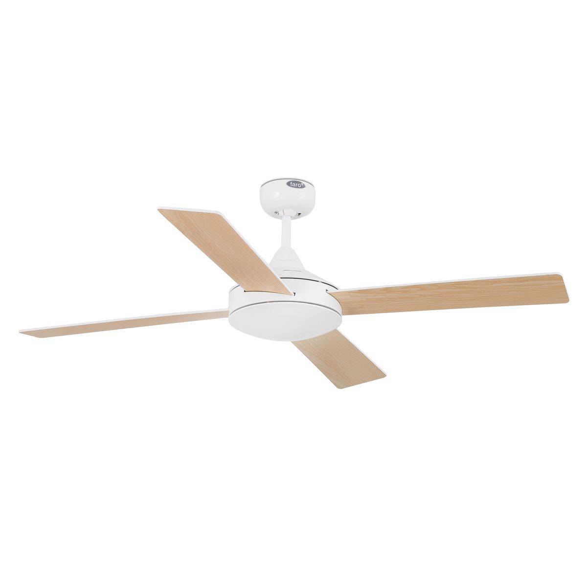 Ventilateur Plafonnier Mallorca 132cm Blanc Erable