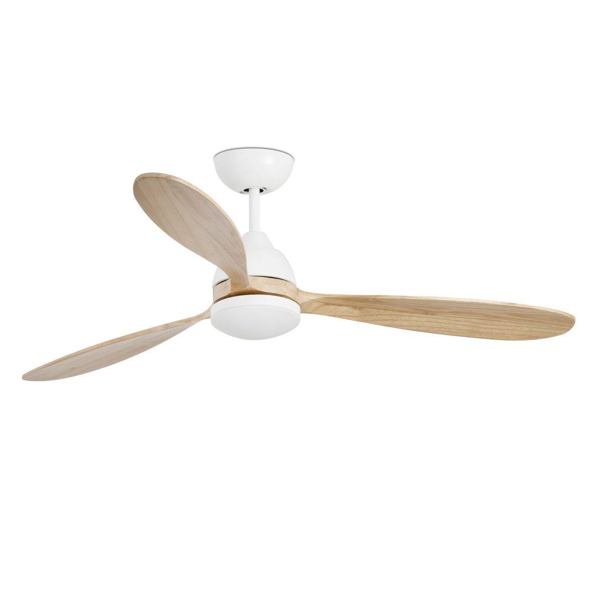 Ventilateur de Plafond Poros 132cm Blanc Pin