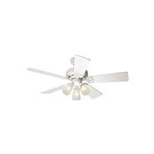 Ventilateur Plafond Brighton 107cm Blanc Chne Blanc