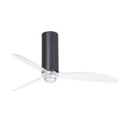 Ventilateur Plafond Tube Fan 128cm Noir Transparent