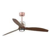 Ventilateur Plafond Deco Fan 128cm Cuivre Bois