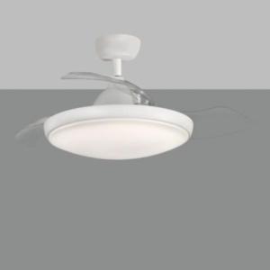 Ventilateur Plafond Zonda 107 cm Blanc mat LED