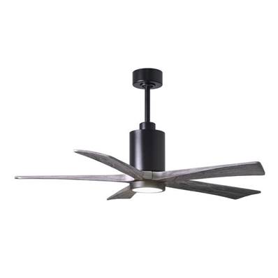 Ventilateur Plafond Patricia-5 132cm Noir Bois Vieilli