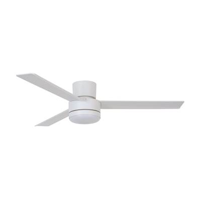 Ventilateur Plafond Bas Lagoon LED Exterieur 132cm Blanc