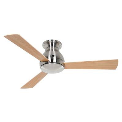 Ventilateur de Plafond Eco Pallas 116cm Chromé Erable Hêtre