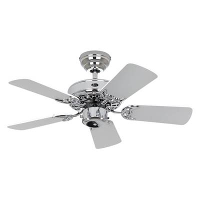 Ventilateur de Plafond Royal Classic 75cm Chromé Blanc